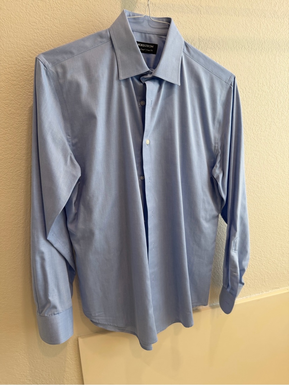 Nordstrom Men’s Light Blue Dress Shirt - Classic Spread Collar size 15, 32-33